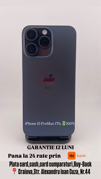 iPhone 15 ProMax 1Tb,100% |•| G Store Mobile