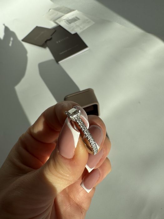 Inel Platina Diamante Teilor Nepurtat cu bon si certificat