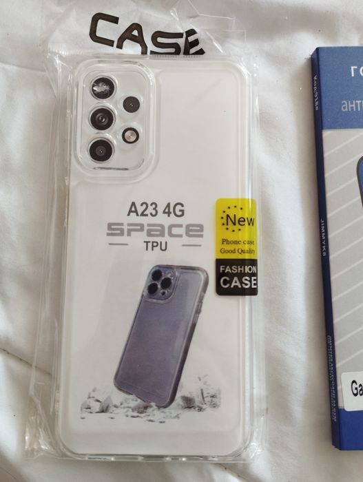 Калъф и стъклен протектор за Samsung Galaxy A23