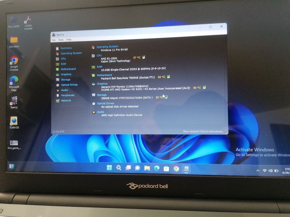Laptop Packard Bell