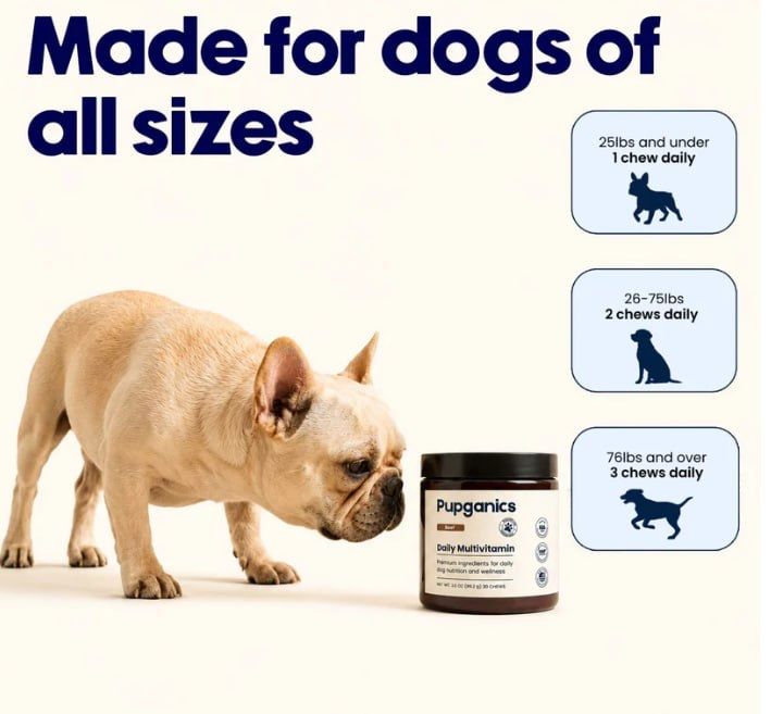 Pupganics™ Multivitamin жевательные мультивитамины для собак