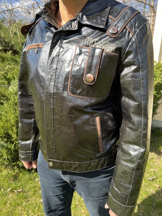 Geaca de piele Dolce Gabbana barbati