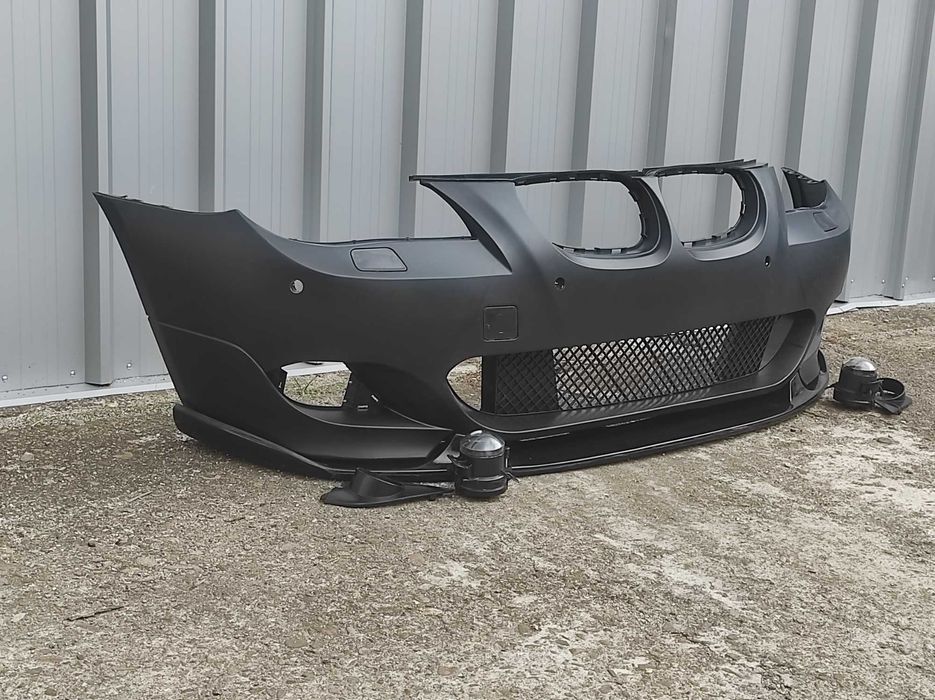 ПРОМОЦИЯ: предна броня BMW Е60 М техник / БМВ E60 Mtech + лип спойлер