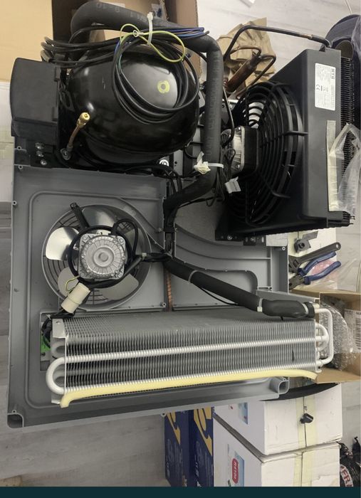 Agregat complet dulap vitrina frigorifica nu necesita instalator frigotehnist monobloc mth zanotti camera refrigerare congelare nou tva frigmacool