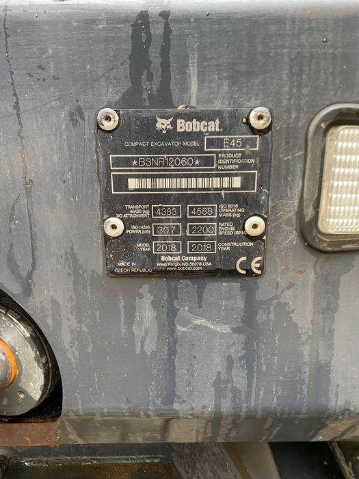 Miniexcavator Bobcat E45