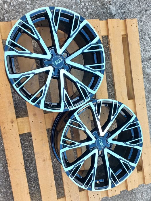 18"Audi Black Polish 8ж ет35 А3 А4 А5 А6 А7 А8 Q3 Q5 Чисто Нови.