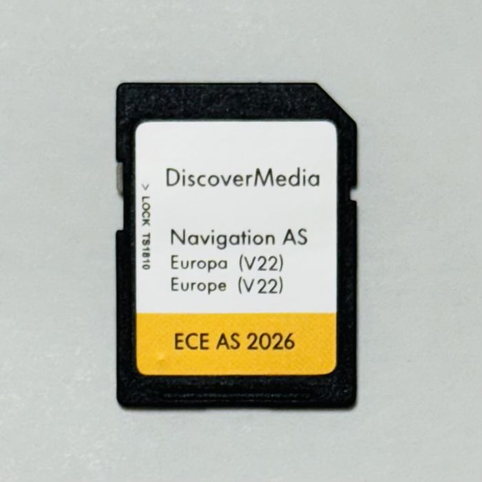 SD Card VW, SKODA DISCOVER Media PRO MIB2 (AS) Map EU (V22) 2026