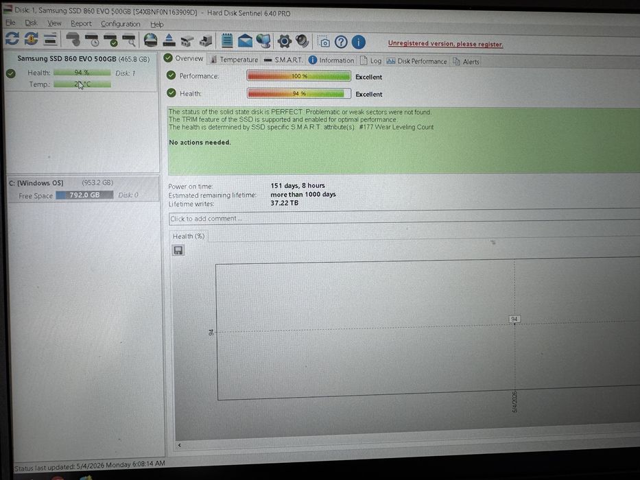 SSD Samsung 860 EVO 500GB SATA III – V-NAND Performance