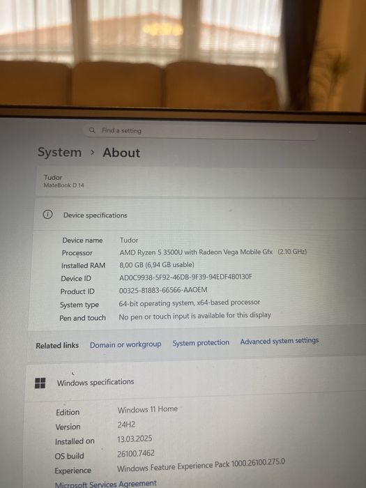 Laptop huawei matebook d14