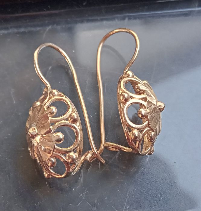 Cercei aur 14k model vintige