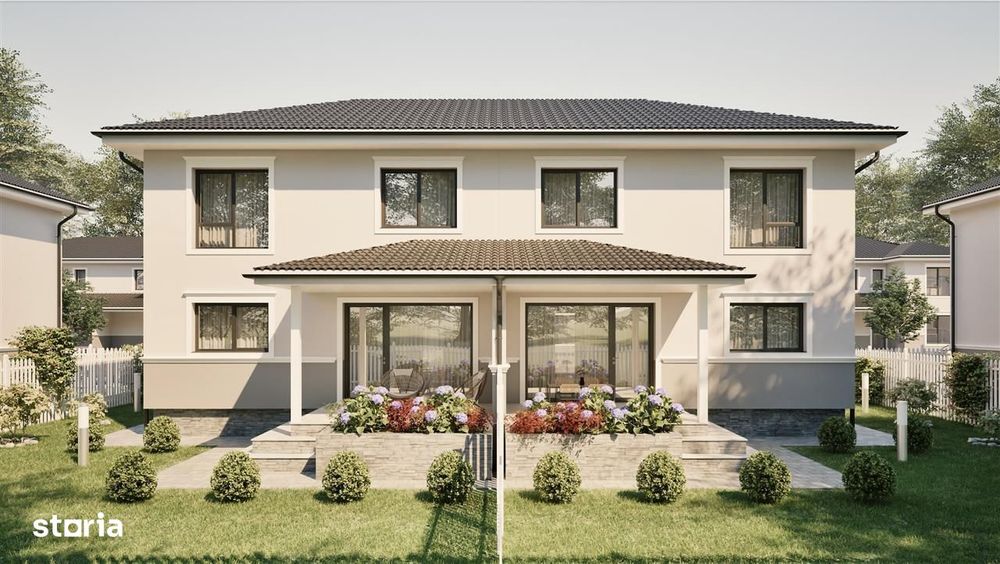 Vând casă 4 camere 102 mp + teren 300 mp în Allegra Residence