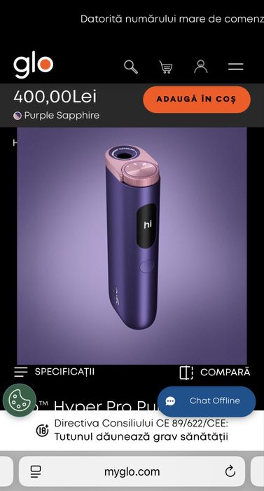 SIGILAT! Dispozitive GLO Hyper PRO