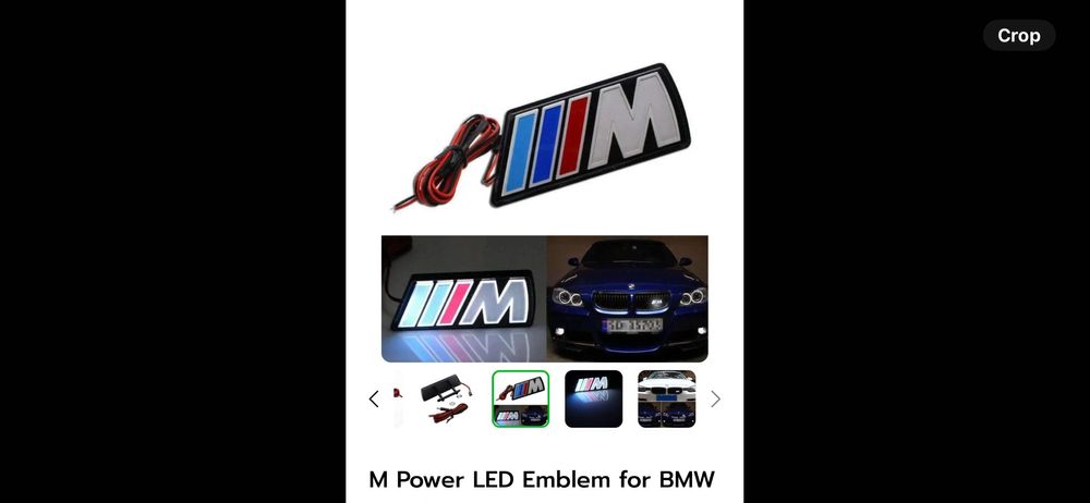 M power лед емблема за БМВ