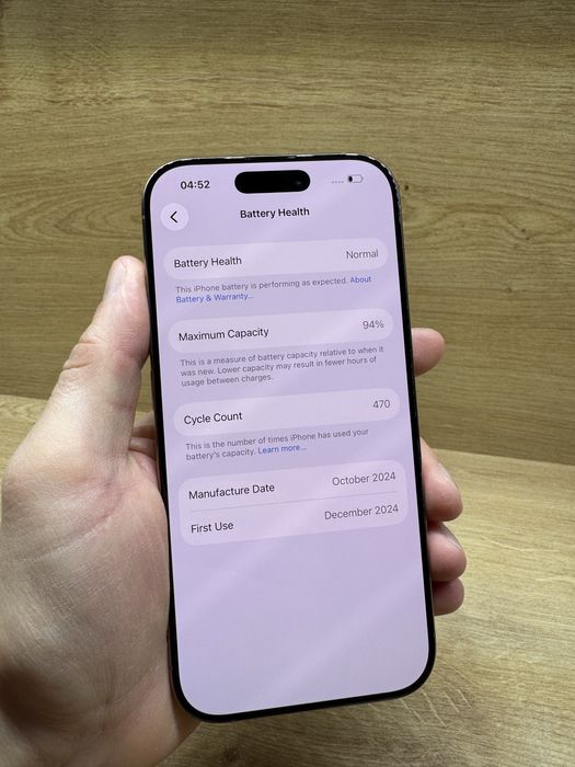 iPhone 16 PRO 512Gb Desert titanium 94% battery life