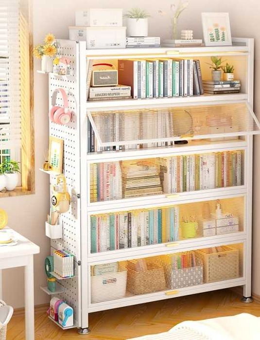 Kitob shkafi premium | Металл | Полки до 70 кг | Premium metall shkaf