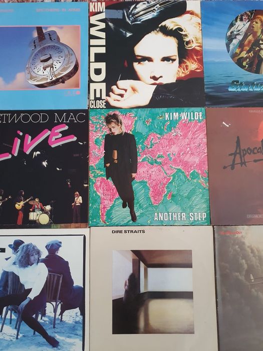 Discuri vinil Fleetwood Mac Dire Stratis Chris Rea Pet Shop Boys  Kim Wilde Pink Floyd  Billy Idol  Phil Collins  Van Halen Kate Bush  Sade, Bollywood