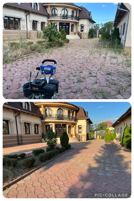 Spalare/curatare acoperiș-panouri-pavaj-beton-fatade