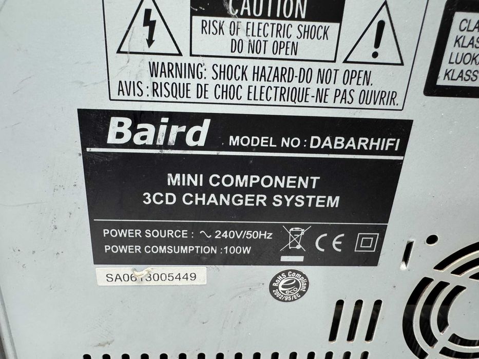 Уредба - Baird DABARHIFI / 100 W