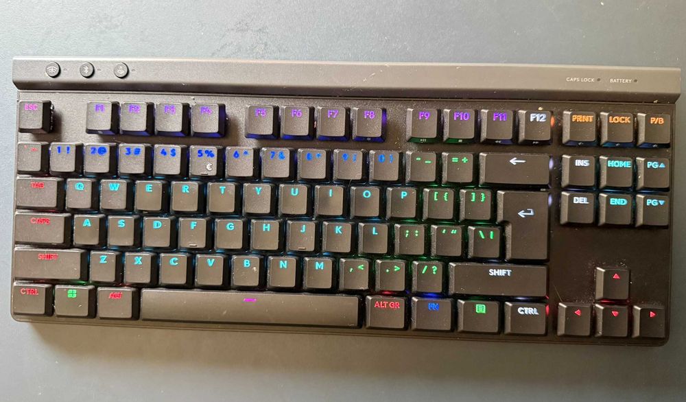 Tastatura Mecanica Gaming Logitech G515 TKL, Ultraslim, Lightspeed, Wireless&Bluetooth, Negru