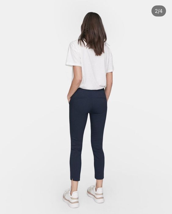 Панталон Stradivarius - тъмносин