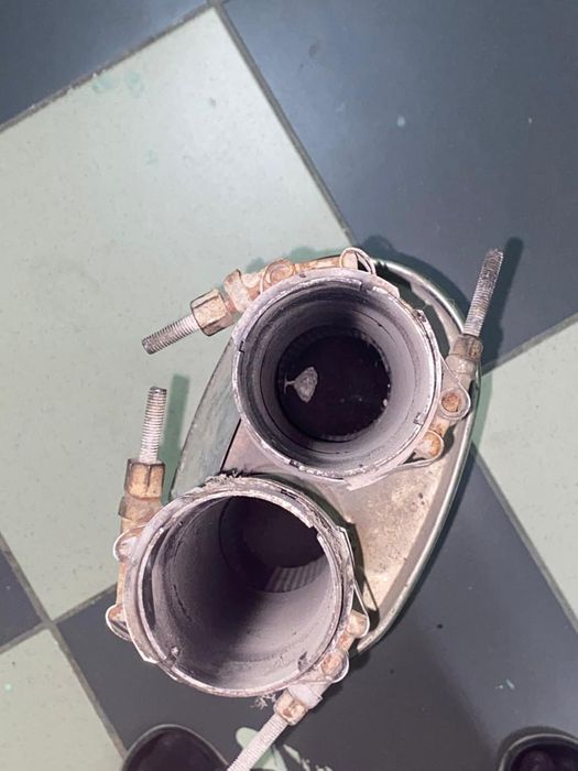 Двойной глушитель на w210