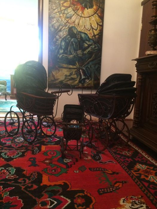 Детская игрушечная антикварная коляска для кукол! Чудесная вещь!