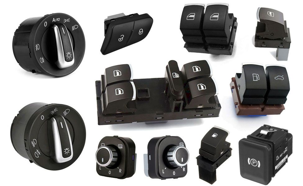 Butoane cromate geamuri, oglinzi, faruri -Golf 5, Passat B6, Jetta etc