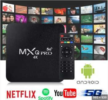 Нови 4K Android TV Box 2GB 16GB MXQ PRO Android TV 9 wifi play store
