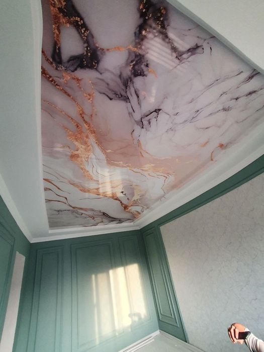 NATIJNOY PATALOK va 3d aboy / Натяжной паталок и 3Д обои