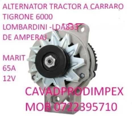 Alternator nou ptr utilaj CARRARO TIGRONE 6000-LOMBARDINI LDA833-65A