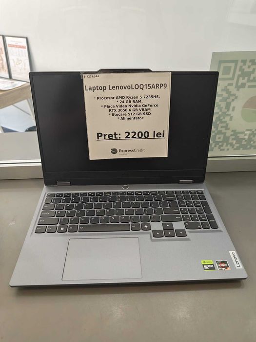 Laptop Lenovo LOQ15ARP9 (Ag44 B7297) - Garantie 2 ani!
