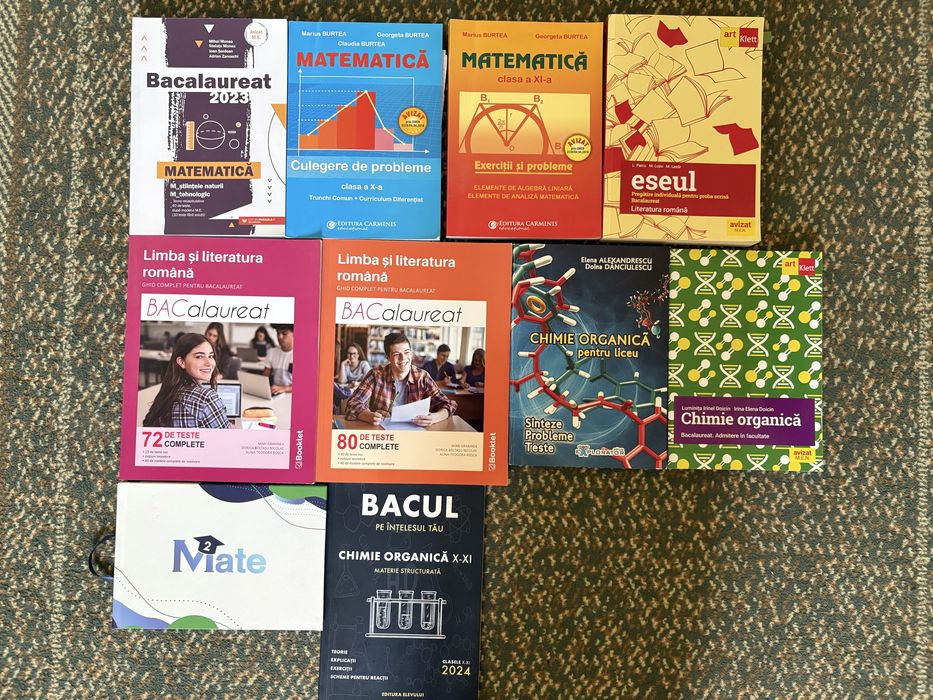 Vand carti pentru BAC