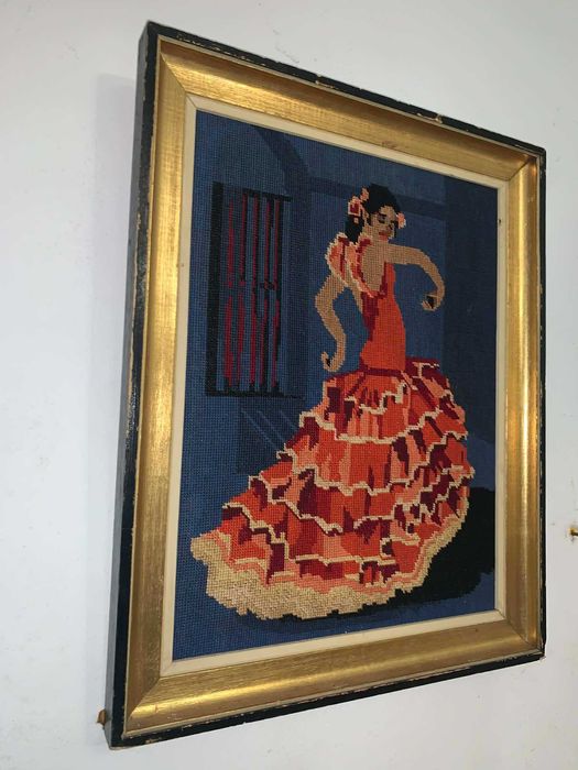 Tablou goblen in rama de lemn set