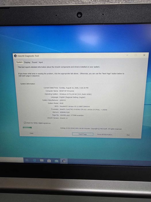 Laptop Lenovo Ideapad 330 i5-8250 Bmg Amanet 88355