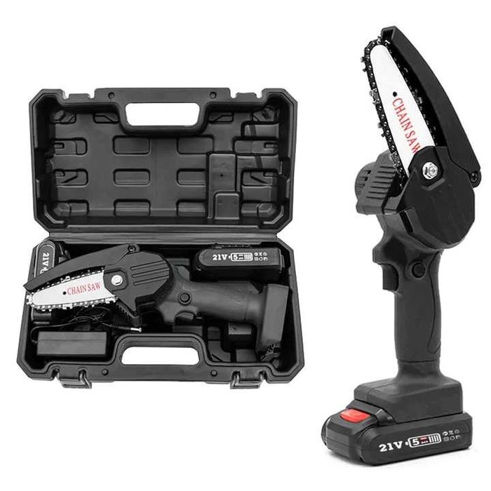 fierstrau electric camping Mini fierstrau electric cu 2 acumulatori