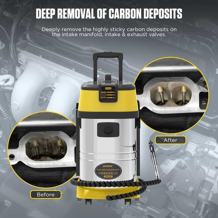 AUTOOL HTS518 Машина за почистване на нагар, клапани с орехови черупки
