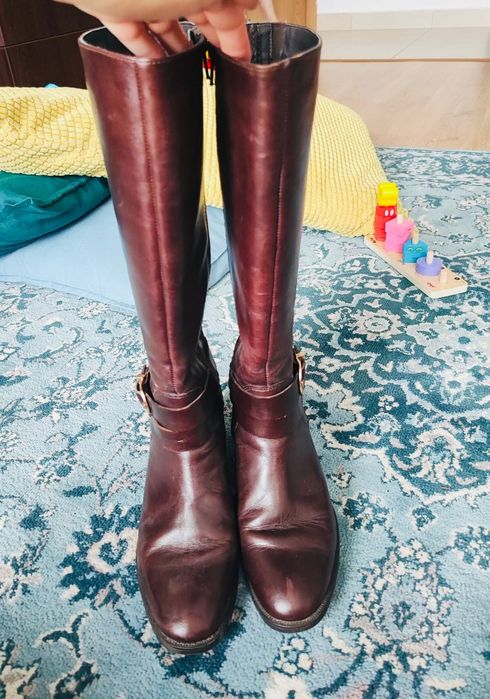 Cizme piele Benvenuti marimea 36, interior 23 cm maro