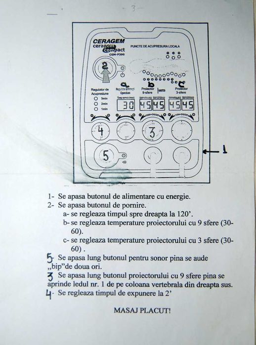 Aparat personal de termomasaj Ceragem Compact