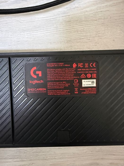Клавиатура Logitech G413 Carbon