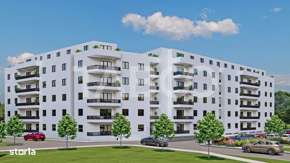 Apartament decomandat 3 camere 2 bai 83 mpu 2 balcoane Sibiu Rahovei