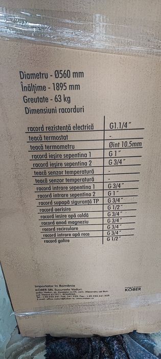 Boiler apă caldă