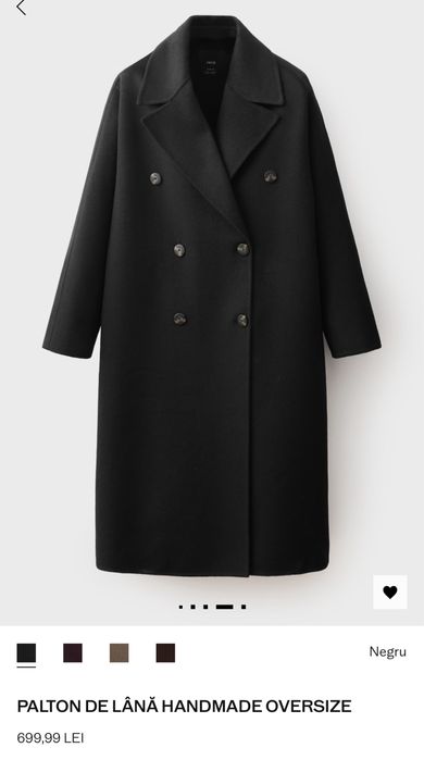 Vând palton Mango( colecție nouă), purtat o singură dată, marimea S