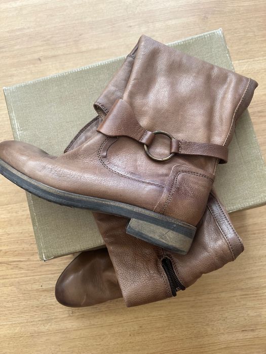 Естествена кожа ботуши