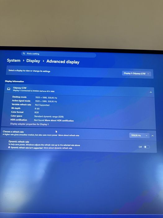 Монитор Samsung G70F в гаранция 4К/180Hz FullHD/360