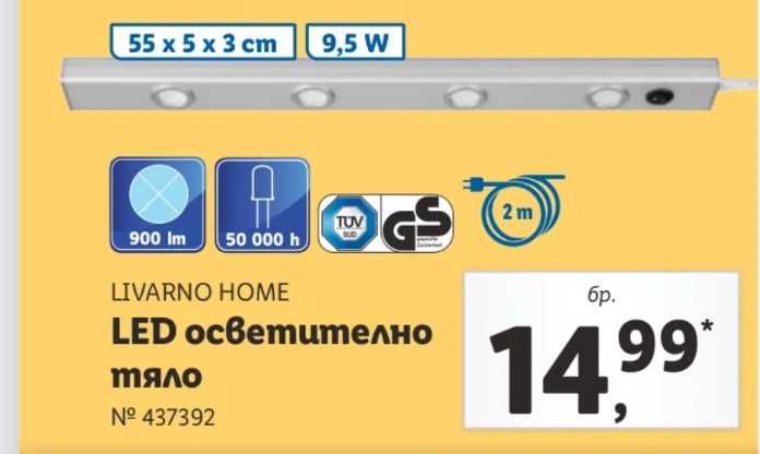 Led осветление за кухня.