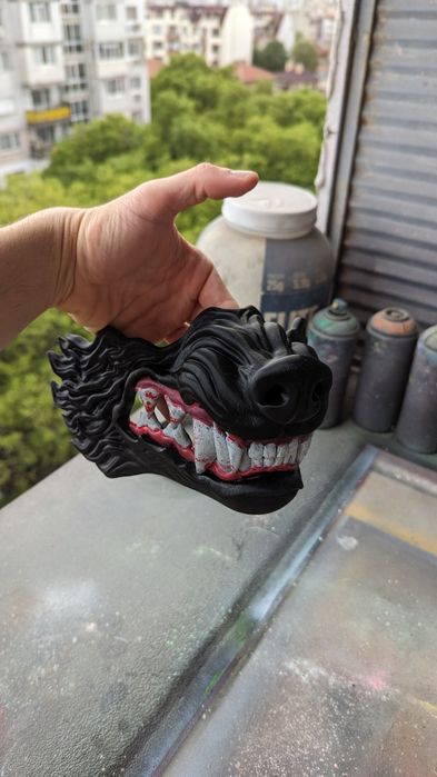 Маска вълк косплей wolf mask cosplay