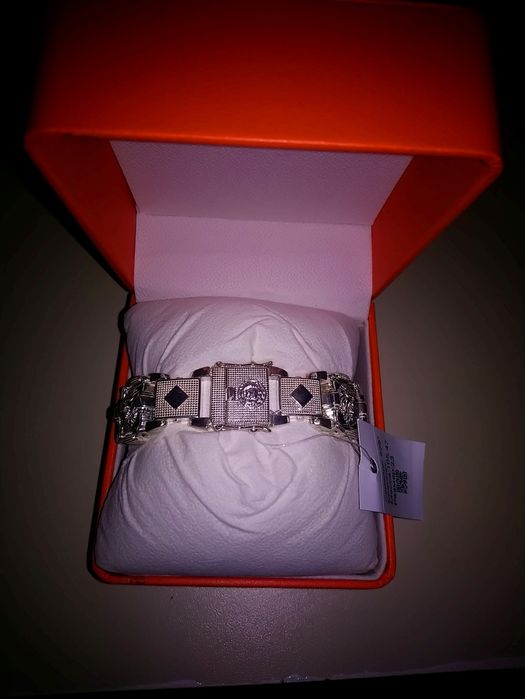 Браслет серебряный, мужской.