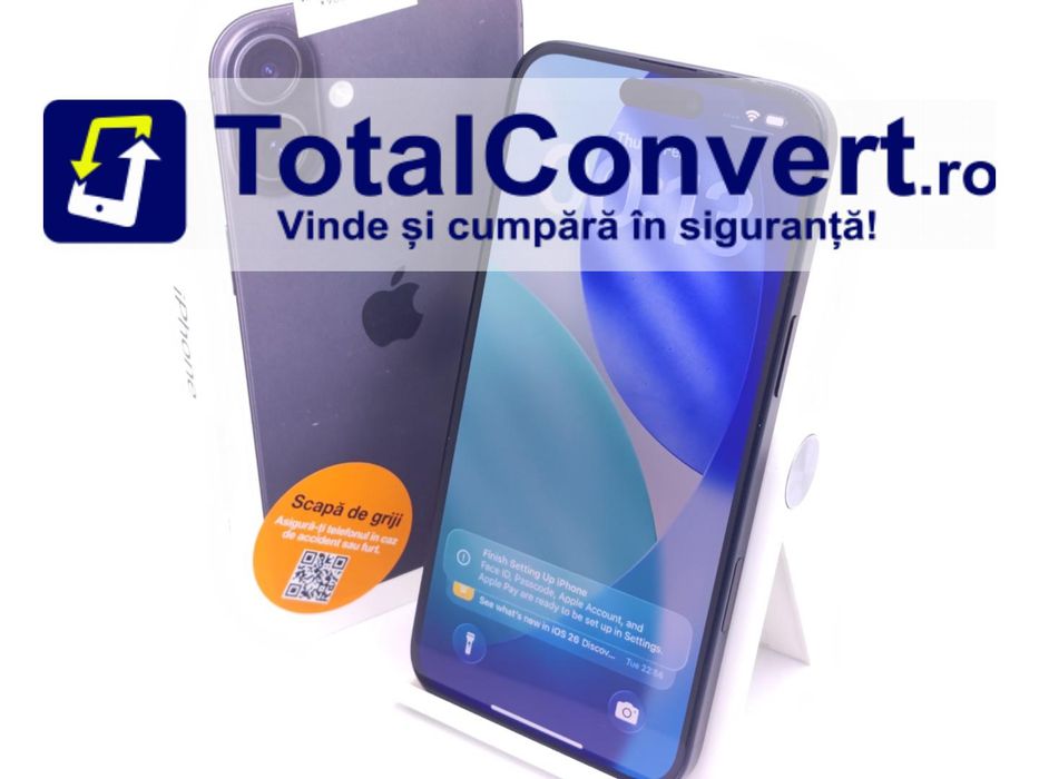 Apple iPhone 16 Plus 256GB Black 8GB, Garantie 24 luni | #D90992