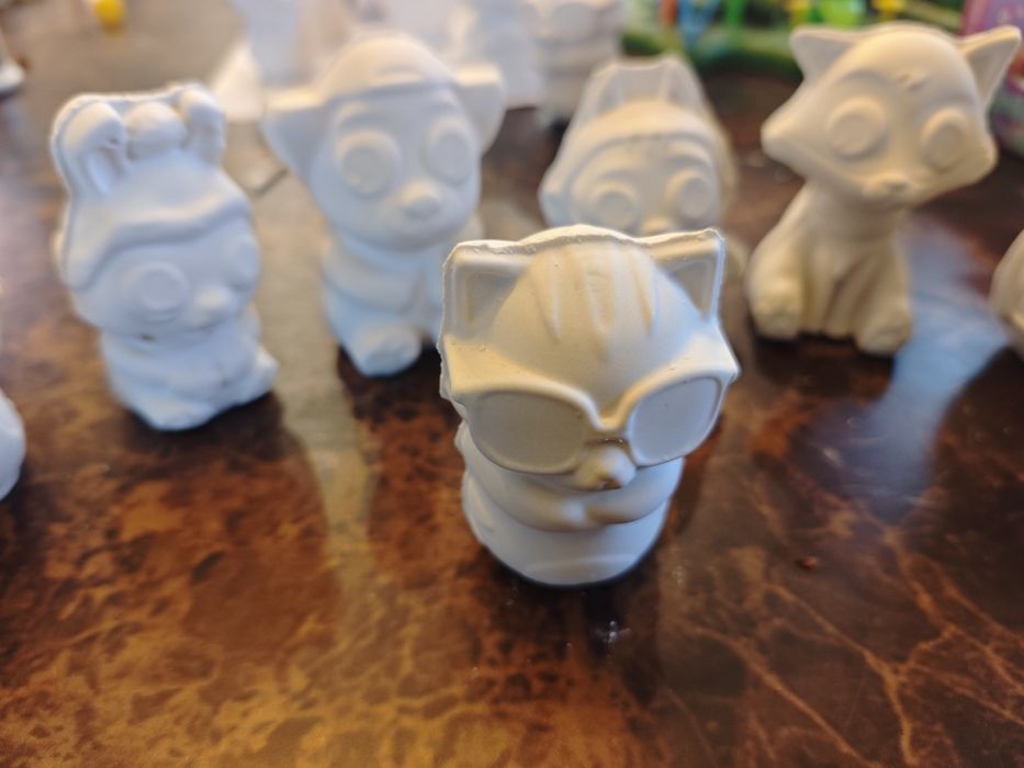 3D гипсови фигурки за оцветяване