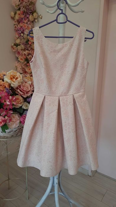 Рокля " Junona" в цвят бледо розово